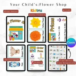 Flower Shop Pretend Play PDF for Kids + Free Bonus