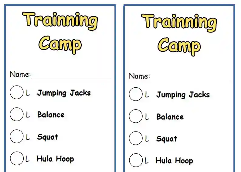 Free Kids Exercise Pretend Play & Workout Chart 🏃♂️ (11 Pages Printable PDF) - Image 3